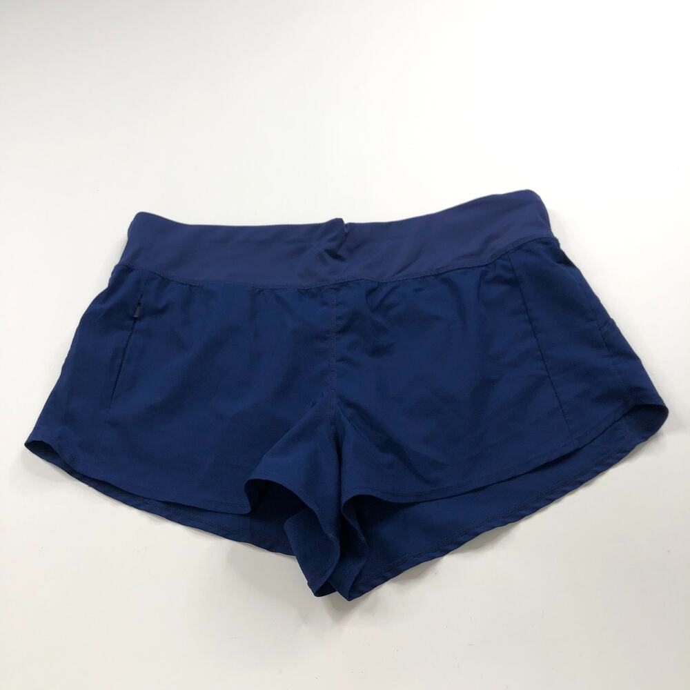 Title Nine Large (Fit 33In) Athleisure Yoga Brief Lined Shorts Blue MINT